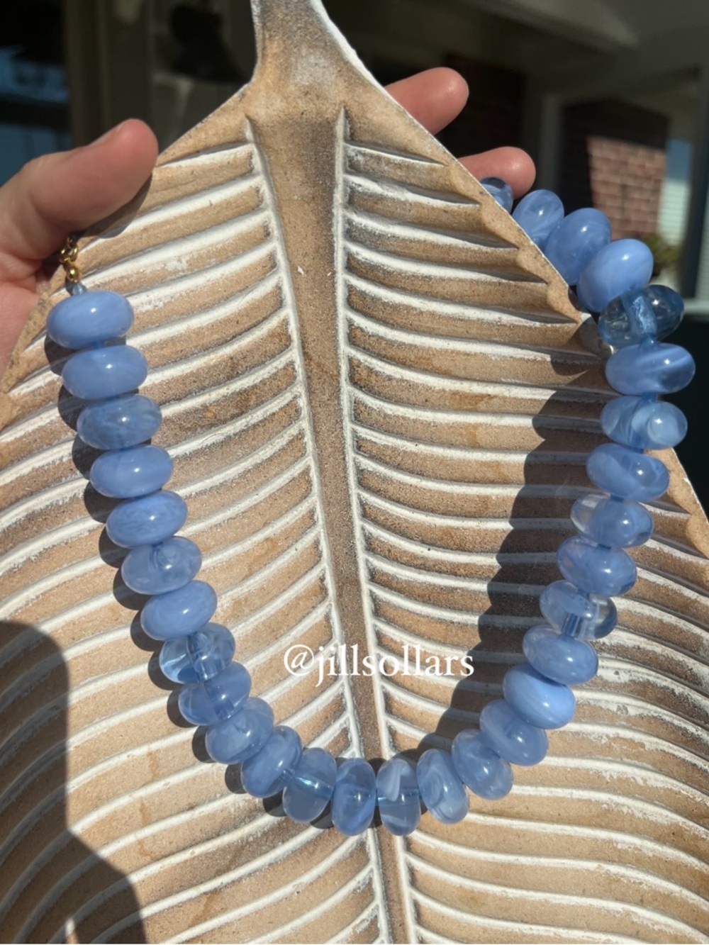 New Mayamar Blue Adventurine Gemstone Bead Beaded Statement Necklace